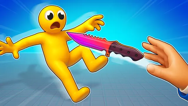 Ninja vs Ragdolls: Sharp Knife Throw!, juego online